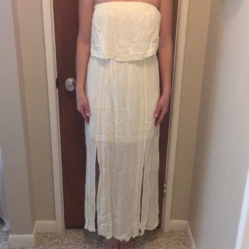 Charlotte russe long strapless dress